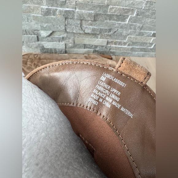 Steve Madden Lasso Pointed Toe Chunky Heel Knee-high Brown Cowboy Boots 8 - Picture 14 of 15